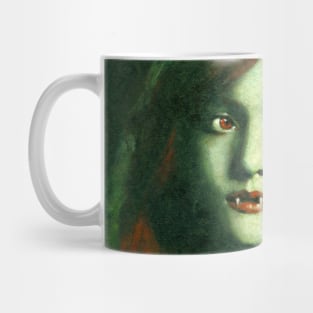 Vintage Gothic Femme Fatale Vampire Mug